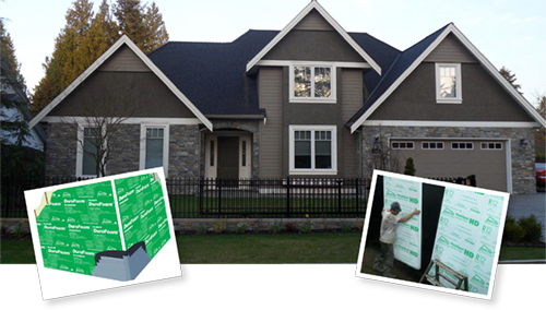 Continuous Insulation in Hubert Residence